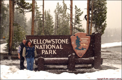 South Entrance In mid-April SNOW Storm