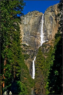 Daytime shot of the falls