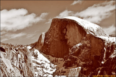Half Dome in Sepia