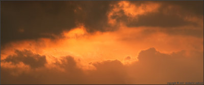 Stormy Sky's at Sunset Panoramic