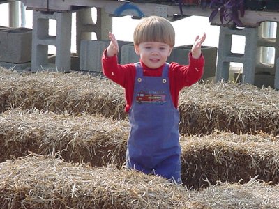 Owen at Schmidt Farms Fall '06