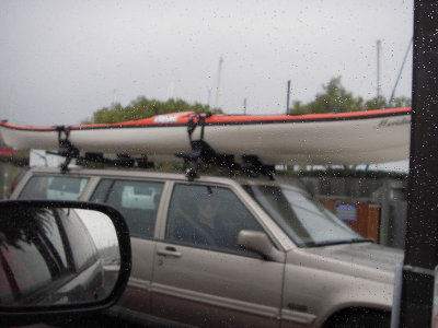 Rainy morning kayak SF Bay