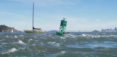 The buoy might win this race
