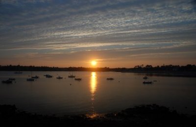 sunset in Brittany