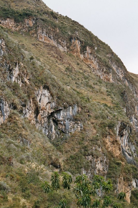 The impressive Inca stairway connecting Las Quinoas to Bolivar