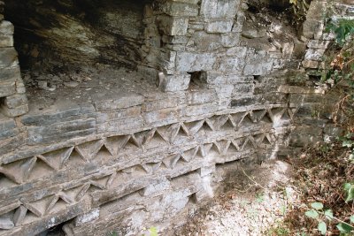 Sholn building with typical Chachapoya frieze decoration