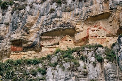 Some of the Revash tombs resemble tiny Swiss cottages