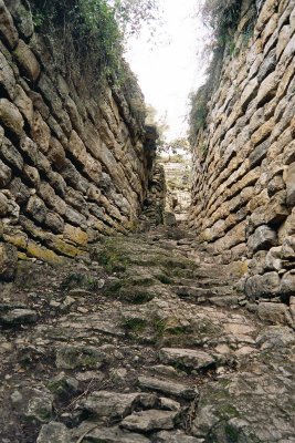 Passageway connecting the  four levels of the citadel