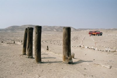 La Estaquera. The wooden pillars were used to dry dead bodies