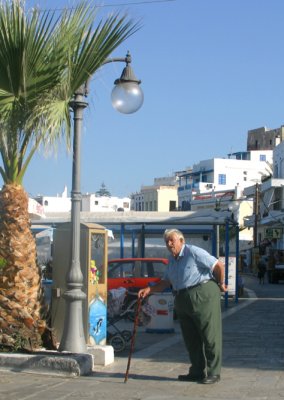 Man at Naxos Beach