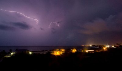 Lightning over Grace Bay