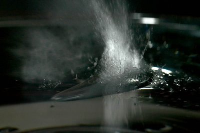 Shooting into water