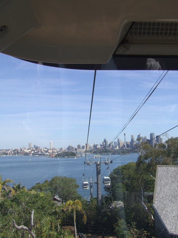 Cablecar ride up to Taronga Zoo