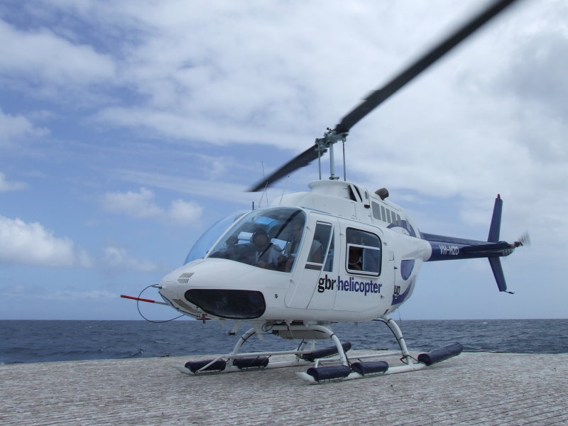 Helicopter Ride over the Great Barrier Reef