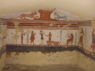 Etruscan Tomb - Tarquinia, Italy