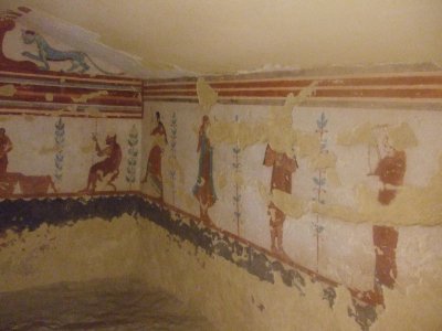 Etruscan Tomb - Tarquinia, Italy