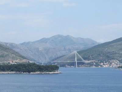 Sailing Away from Dubrovnik, Croatia