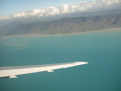 Approaching Cairns from the Sky