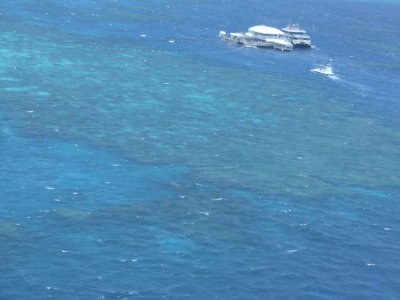 Helicopter View of the Great Barrier Reef