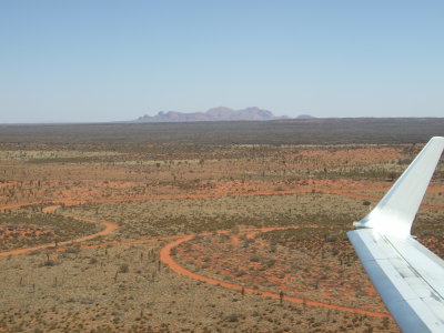 Taking off from Ayers Rock Airport