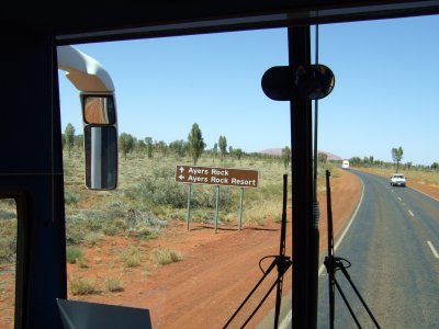 Heading To Ayers Rock Resort