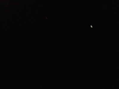 Jupiter in the Dark Desert Sky