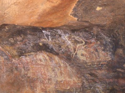 Aboriginal Cave Paintings @ Uluru (Ayers Rock)
