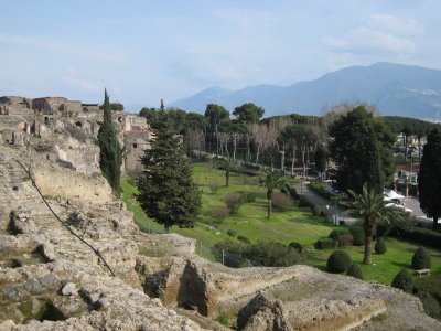 Bird's eye view of the ruins
