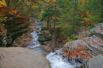 Looking down from the top of Ozone Falls