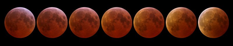 Eclipse sequence : totality phase 03-Mar-07 22:54-23:57UT