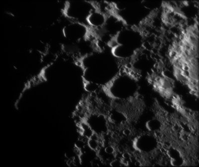 shadow filled craters east of Maginus 14-Oct-06 05:07UT