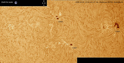20060404 23:02 hrs UT solar Ha
