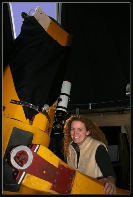 Deb in her observatory
