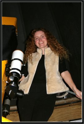 Deborah with her 14 Newtonian