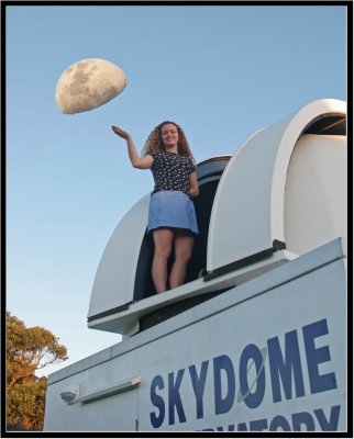 A composite mock-up pic for newspaper publicity for the eclipse 5 nights later