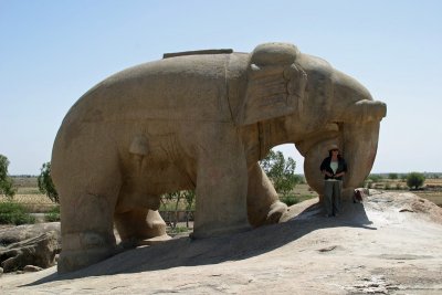 Elephant from a single rock