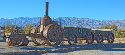 Old Dinah steam tractor replaced the 20 mule teams in 1894