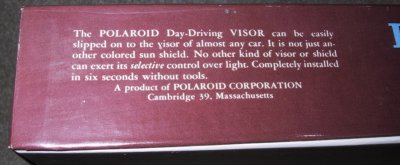 Polaroid Day Driving Visors
