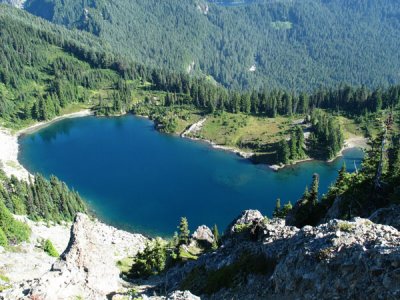 Eunice Lake from the top