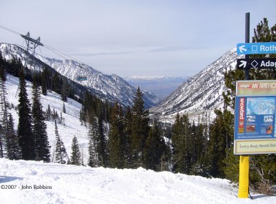 Snowbird - Little Cottonwood Tram View