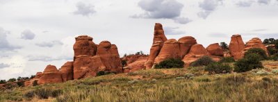 Entrada & Navajo sandstone formation panorama