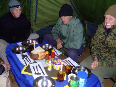 Day 1:  Our First Dinner on the Trail