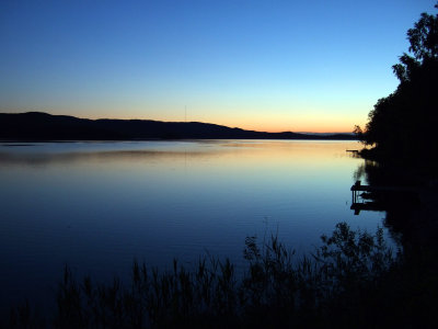 Sunset over The Great Lake, Hlsingland, Sweden