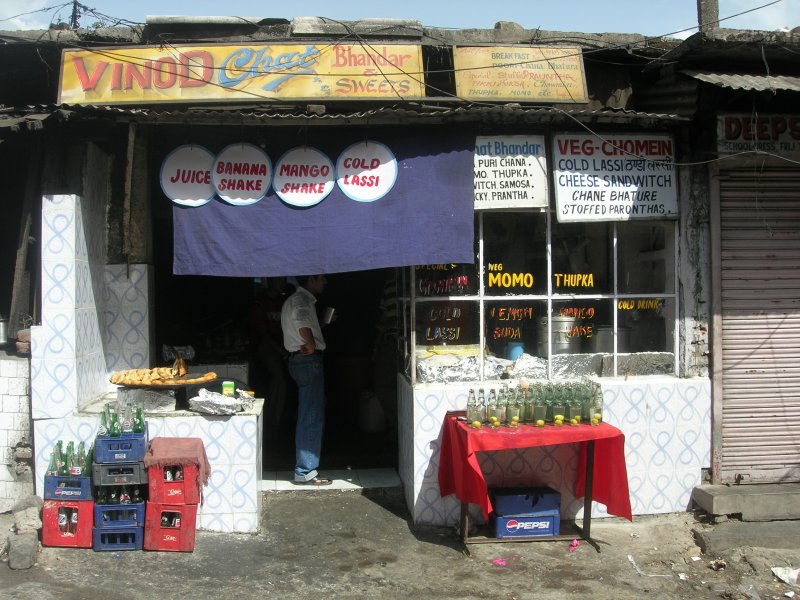 A local chaat (snack) shop