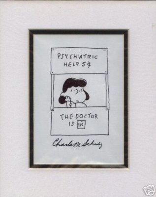 Check out this (likely) Schulz forgery that sold on eBay in April 2007 for $710.  'Charles' is misspelled as 'Charls'!
