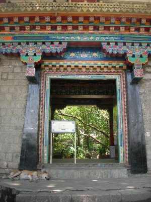 Entrance to Norbu Lingka, a Tibetan arts and crafts institute
