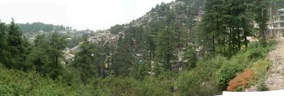 Panoramic view of McCloud Gang from an opposite ridge