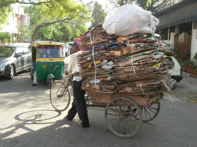 More scrap cardboard