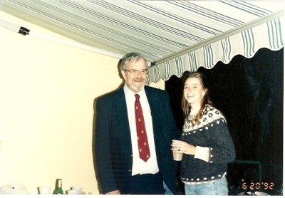 With daughter Elise, June 20, 1992