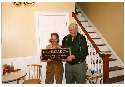 Shermane and Tim with Highmeadow sign